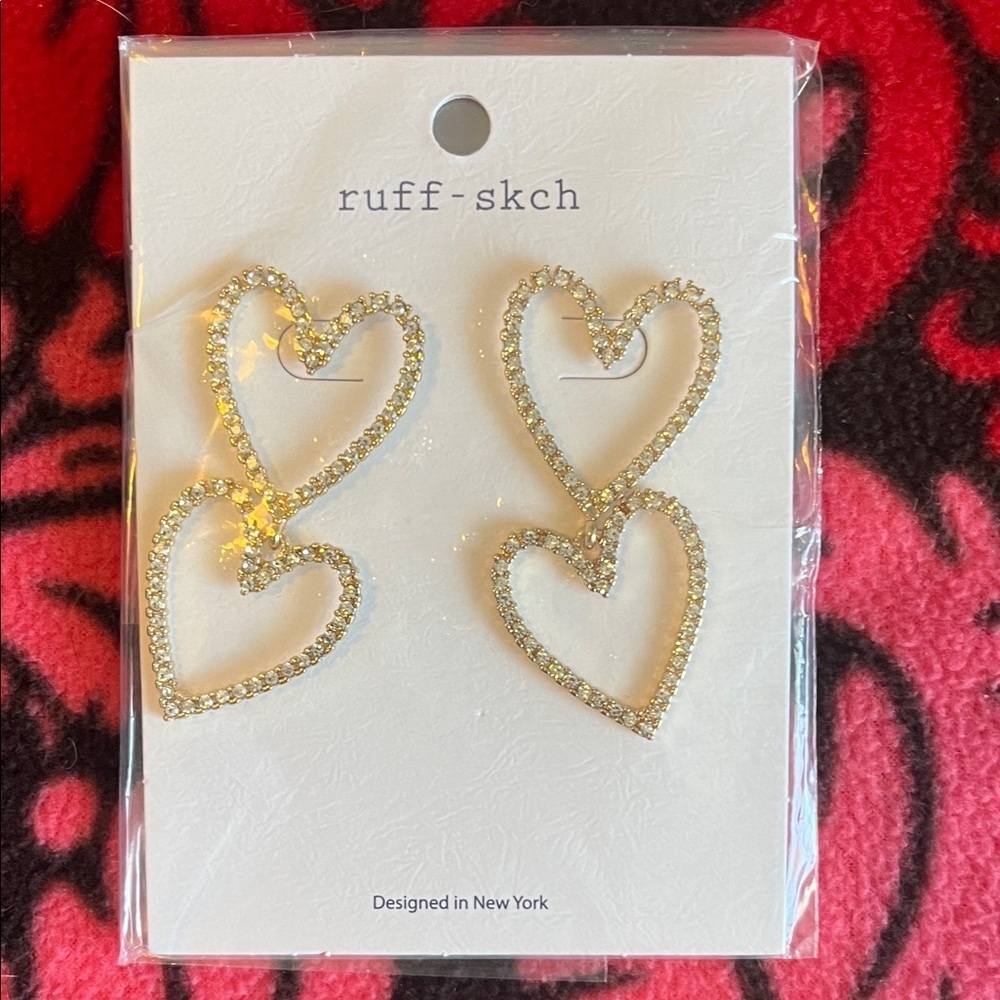 Gold Heart Earrings